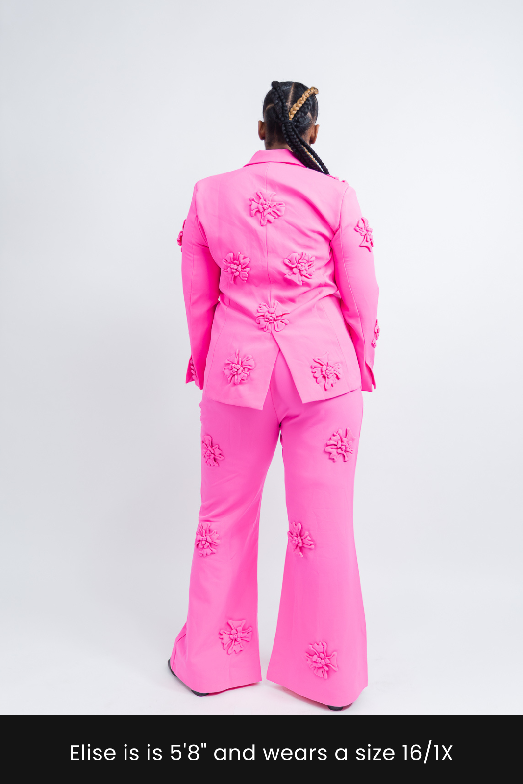 Luxury Inspired Corsage Blazer Set