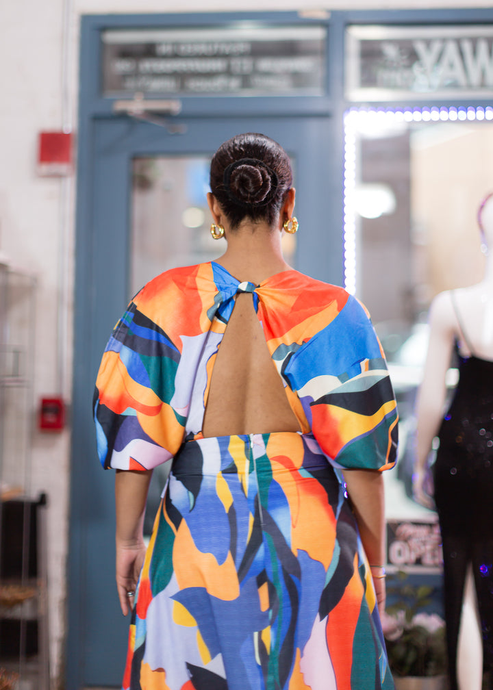 Color Splash Print Dress